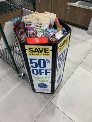 50% Off bin