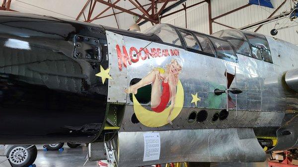 P-61 Black Widow nose art.