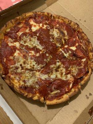 Pepperoni deep dish