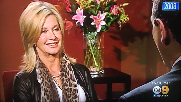 Olivia Newton-John interviewed by Carlos Amesqua some time ago.