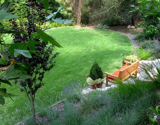 Glendale – this green glen in the hills of Glendale offers a cooling environment from the main house and garden.