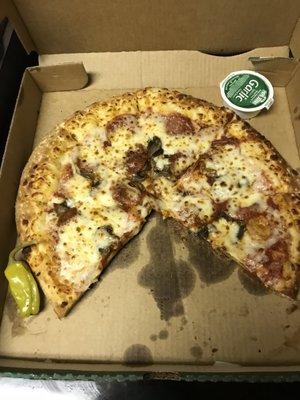 Mushroom and pepperoni