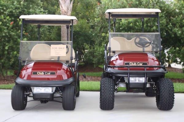 Whether your golf cart is for the golf course or family enjoyment, we're here to service any and all of your golf cart needs.