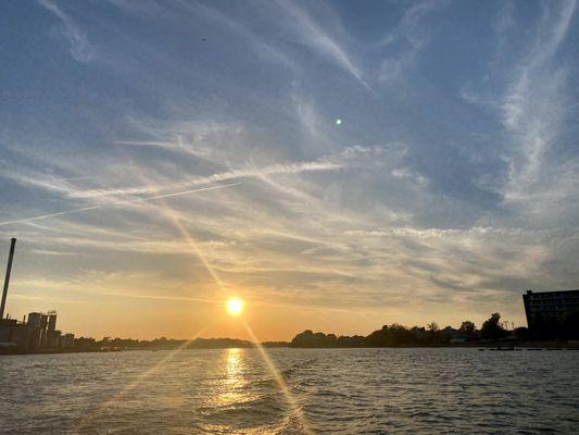 Sunset on the water, Quincy, MA