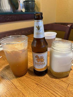 Beer & Thai iced tea