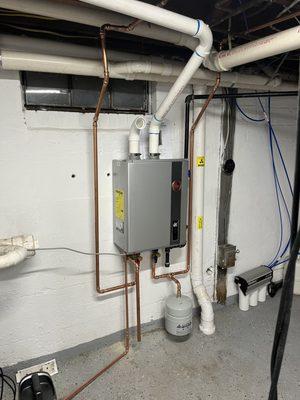 Residential tankless install