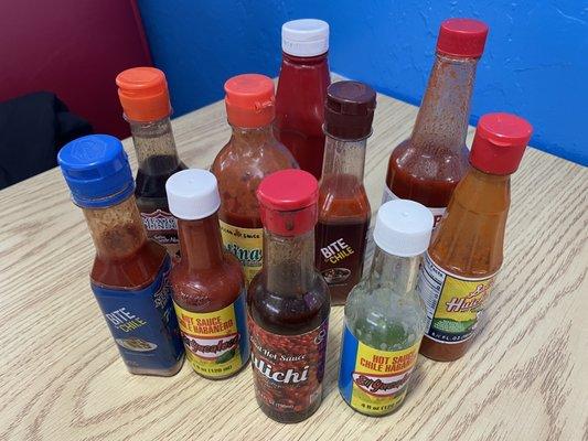 Hot sauce galore