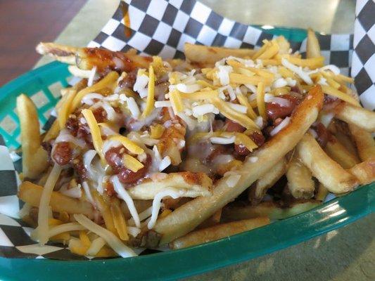 Chili Fries from the deli at Roth's Sunnyslope.  They cost $2.99 and I would rate them pretty good.