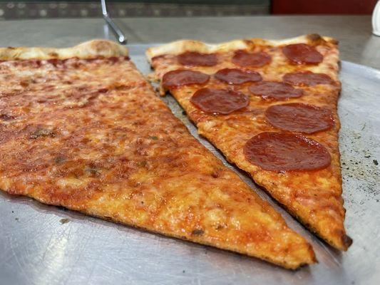 Huge slices on the lunch special.