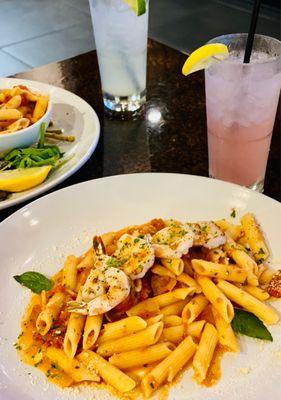 Shrimp penne pasta