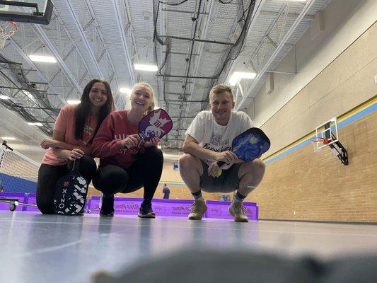 6 Pickleball Courts. My friends are such good sports for taking pics with me!