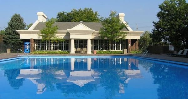 Resort-style swimming pool for days of lounging