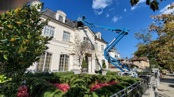 Complete facade and roof restoration performed in this beautiful Brooklyn home.