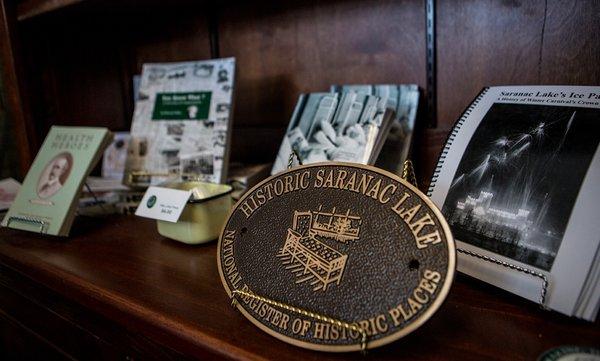 Buy gifts and books at the gift shop in the Saranac Laboratory Museum. Powered by ROOST.