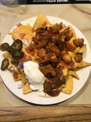 Buffalo chicken nachos