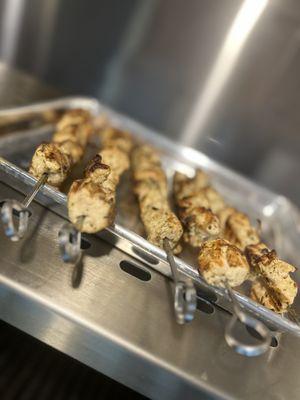 Skewered Chicken Sticks