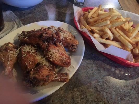 Garlic parm and fries