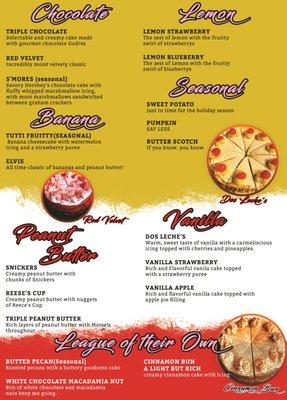 Menu - Flavors