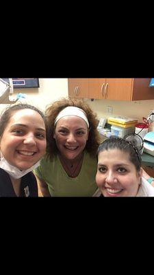 Danella the dental assistant myself and Dr. Laura