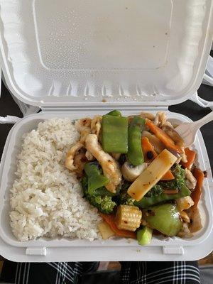 L4. Hunan Chicken Lunch Special