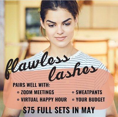 Take advantage of our $75 lash special that lasts the rest of this week!