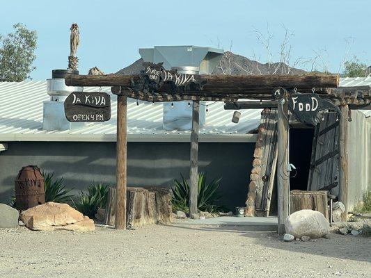 Entrance to the restaurant