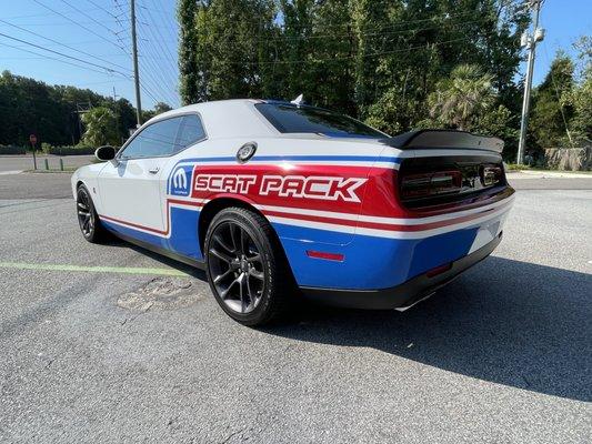 This Challenger got a custom graphics package and a 9-Year Graphene CeramicCoating!