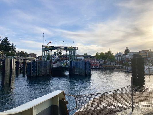 arriving at friday harbor