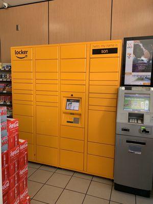 Amazon locker inside  Cool