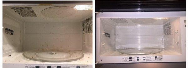 We've yet to see a microwave that we couldn't make spotless!