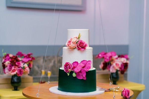 wedding cake by Once In A Blue Moon Bakery