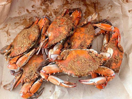 1/2 dozen crabs (large) for $47.70