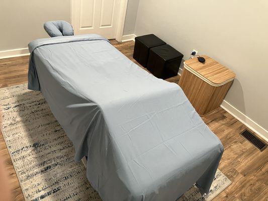 Spot On Massage LLC clinical massage table and office