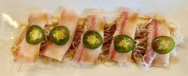 Jalapeno Yellowtail Sashimi