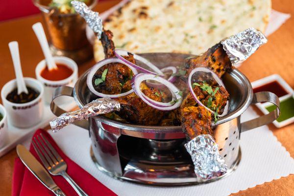 Tandoori Lamb Chops Sizzler