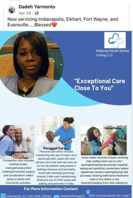 Exceptional Home Care Closed To You!!