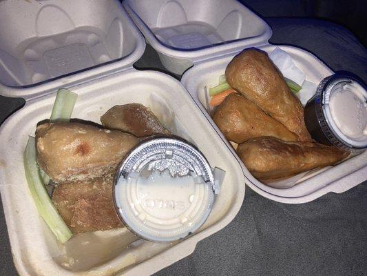 Garlic Parm and Buffalo Wings