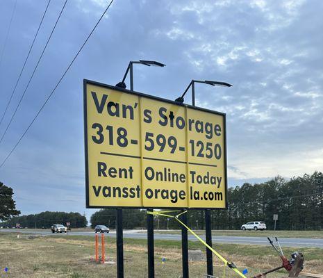 Install of our new sign.