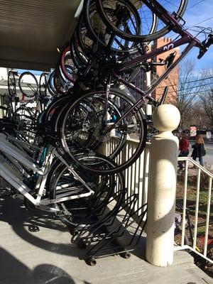 The bike porch