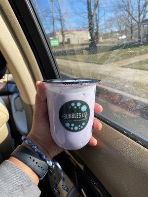 Small taro bubble tea