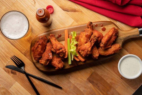 A great beginning to your meal would be our Wings! Tossed in your choice of available sauces!