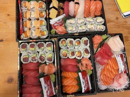 Ichiban Sushi Combo Spicy Roll Combo Tuna Lover Sashimi Combo Salmon and Tuna Lover