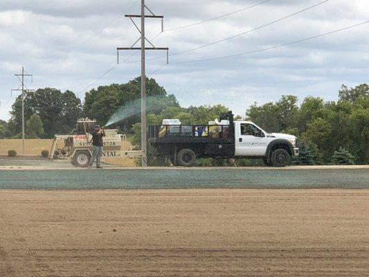 Hydro-seeding is a great way to get a healthy lawn fast!