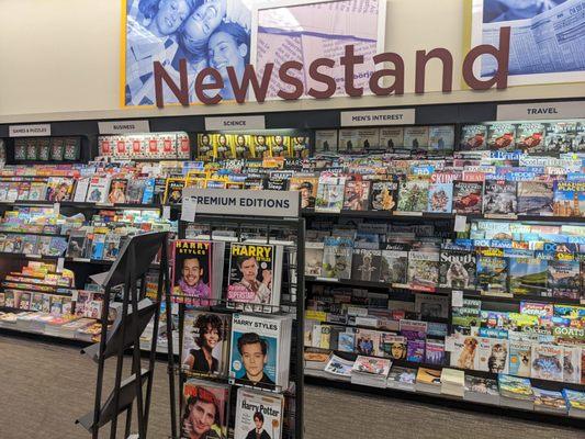 Huge wall of magazines at the back. My photo only shows a quarter of it.