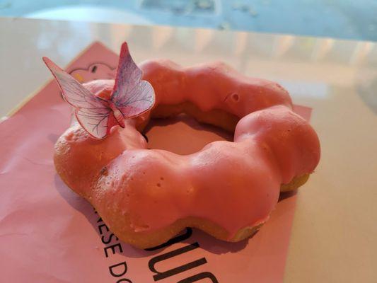 Strawberry Mochi Doughnut