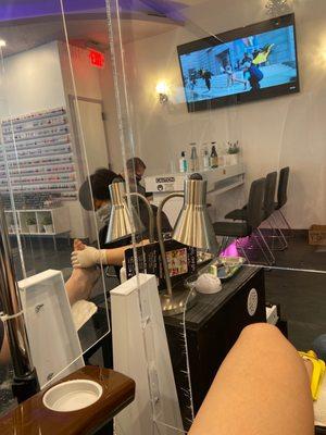 Pedicures with my mom