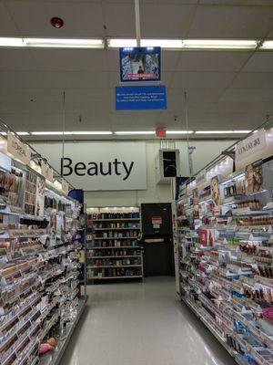 Beauty department is under heavy camera surveillance. Shoplifting is a big deal, especially in China. This is Statesboro though.