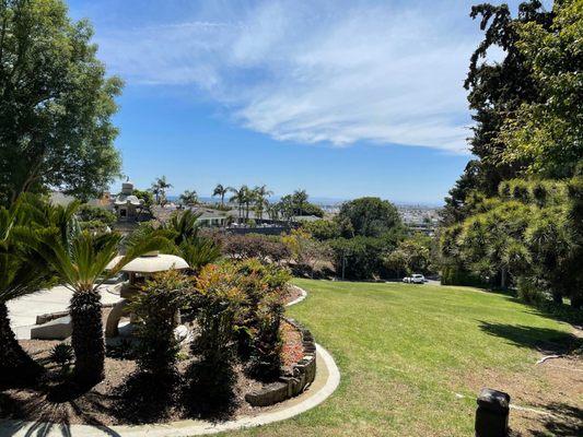 Gorgeous view of CdM from the park. Gorgeous, Darling!