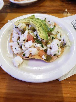 Cerviche tostada