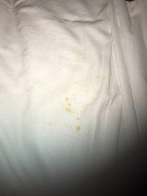 Stains on the sheets